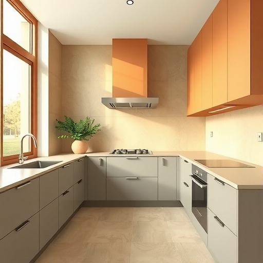 到底是谁家的厨房在去瓷砖化？看看年轻人的装修思路，漂亮又实用(图1)