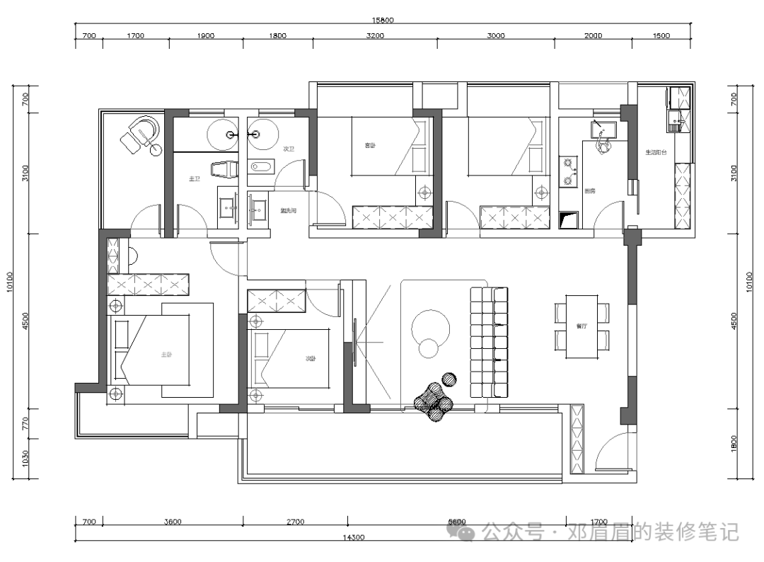218平大平层,在进门设淋浴间?(图1) 218平大平层,在进门设淋浴间?